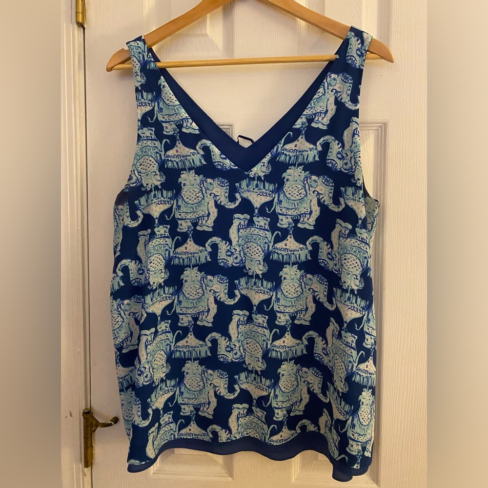 Lilly Pulitzer Reversible Florin top in Tusk in the Sun